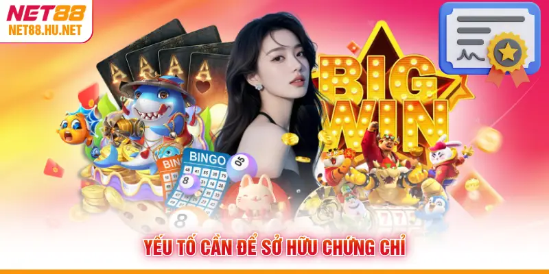 Yếu tố cần để sở hữu chứng chỉ